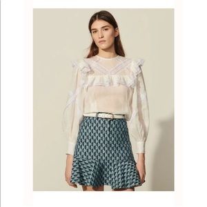 NWT sandro lace blouse size 3
